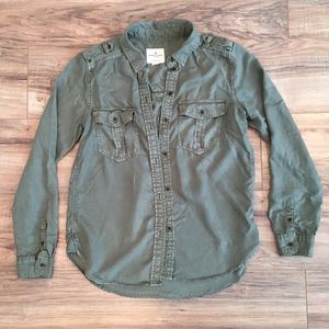 Ae Military Button Up Shirt | Poshmark